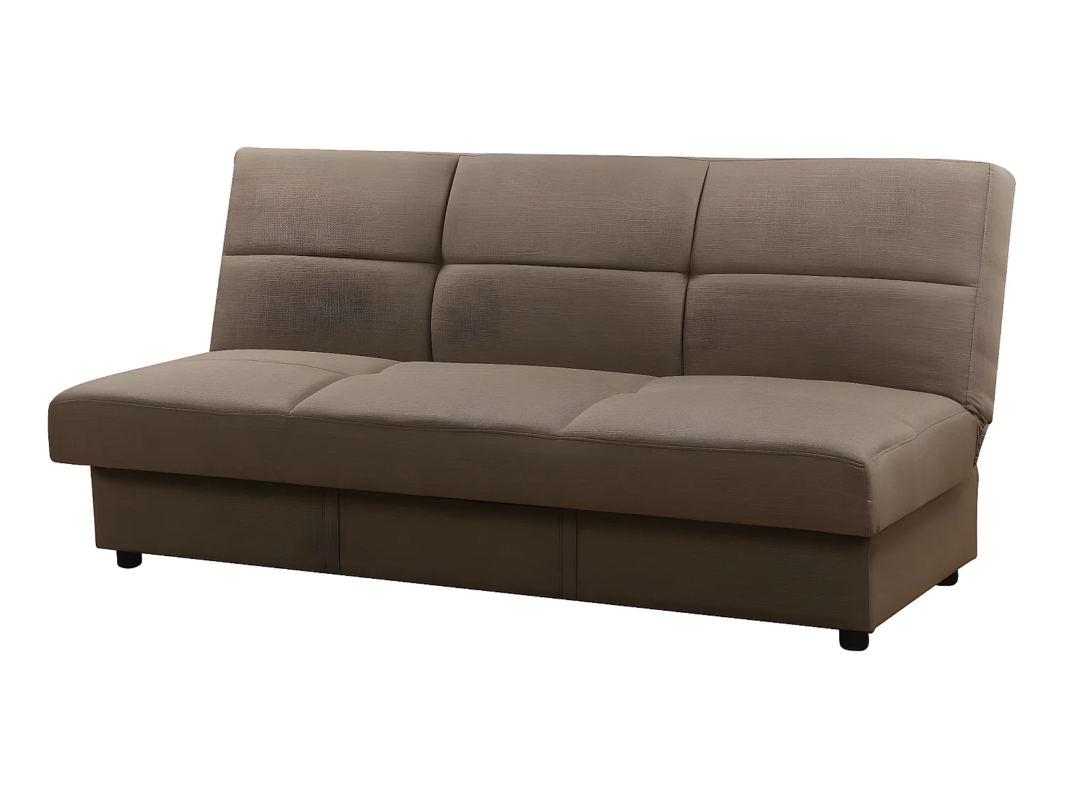 Canapé Clic-Clac "Enzo" - 185 x 84 x 85 cm - 3 places - Taupe