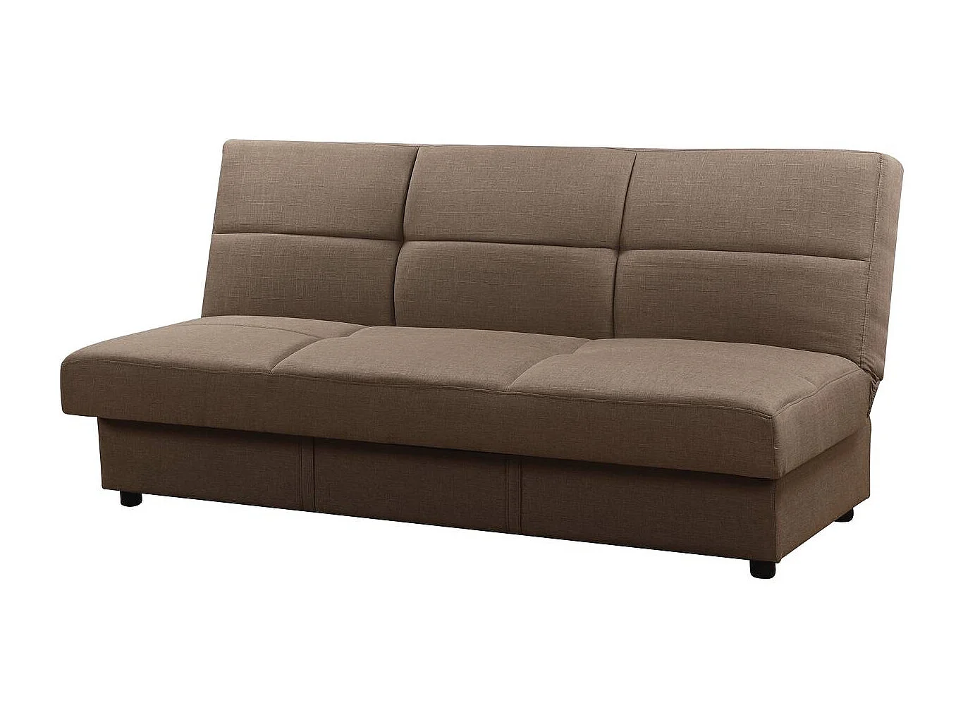 Bank slaapbank bankstel "Enzo" - 185 x 84 x 85 cm - 3 zits - Taupe - grijs bruin