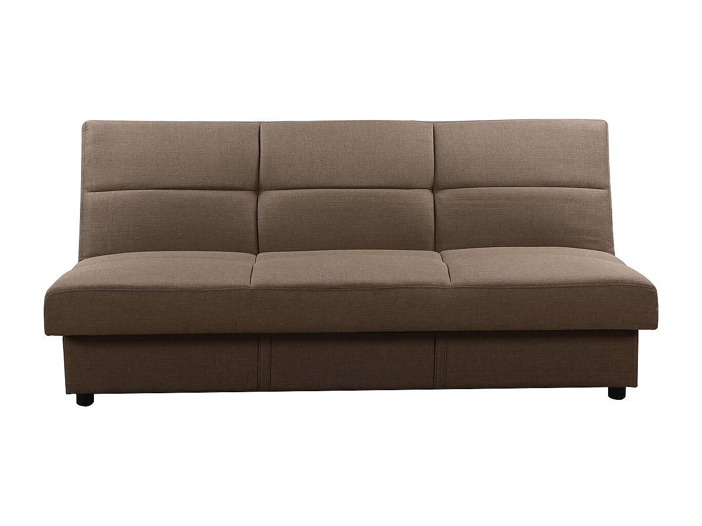 Bank slaapbank bankstel "Enzo" - 185 x 84 x 85 cm - 3 zits - Taupe - grijs bruin
