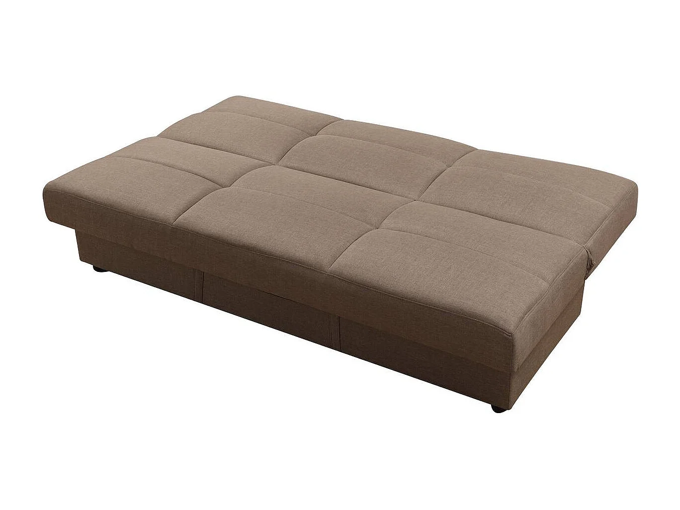 Bank slaapbank bankstel "Enzo" - 185 x 84 x 85 cm - 3 zits - Taupe - grijs bruin