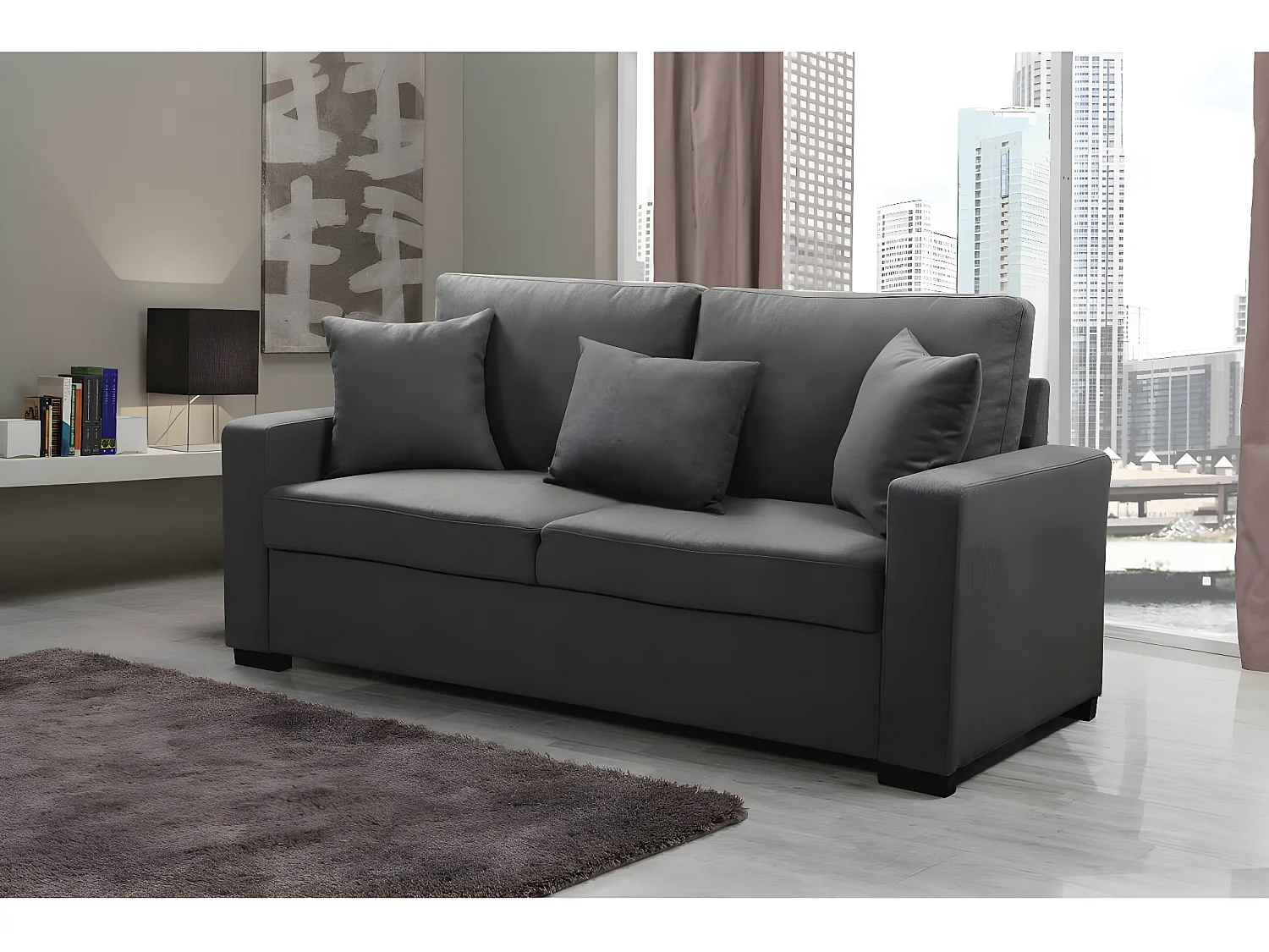 Sofá "Alise" - 3 plazas - Gris