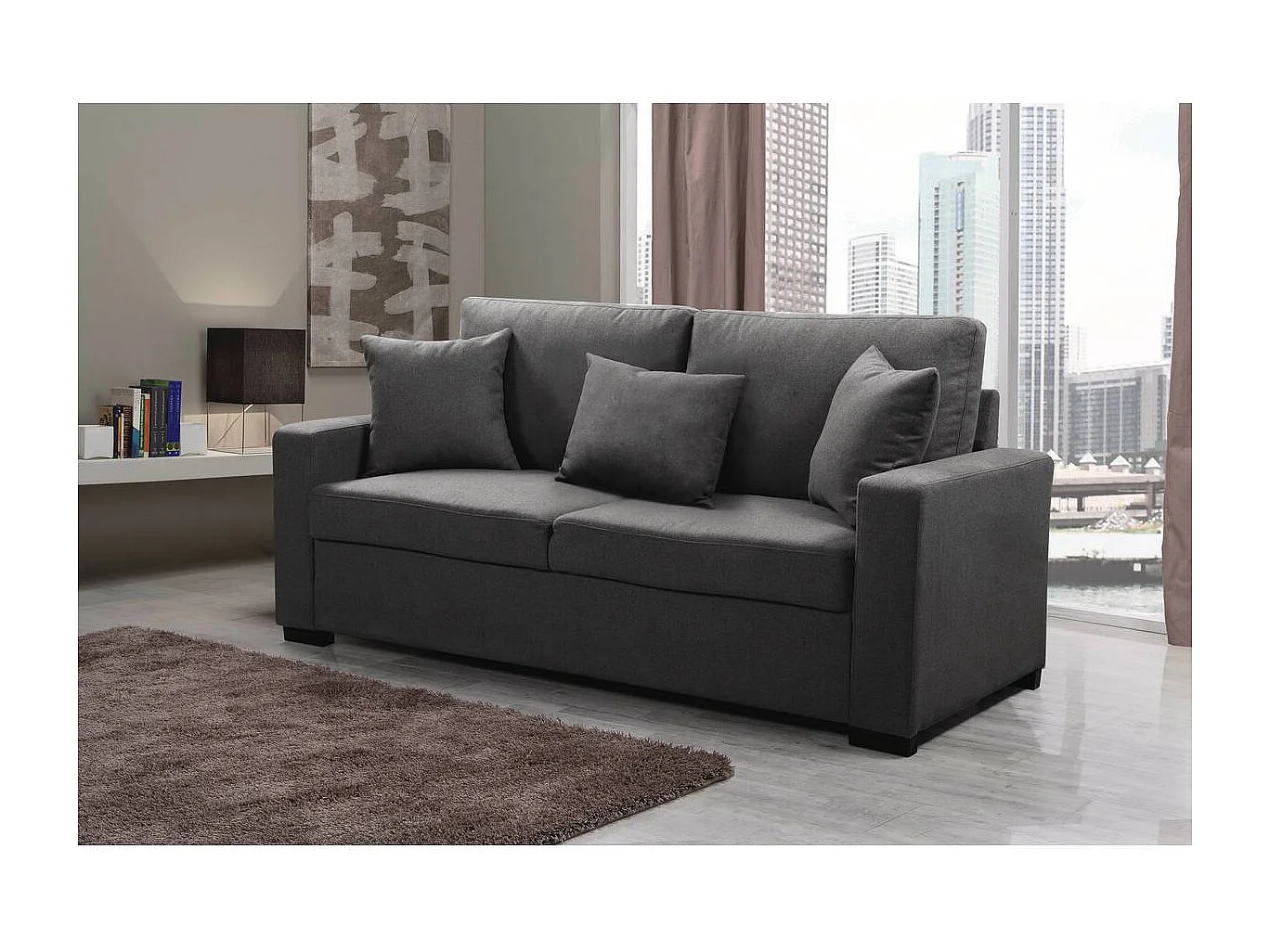 Sofá "Alise" - 3 plazas - Gris