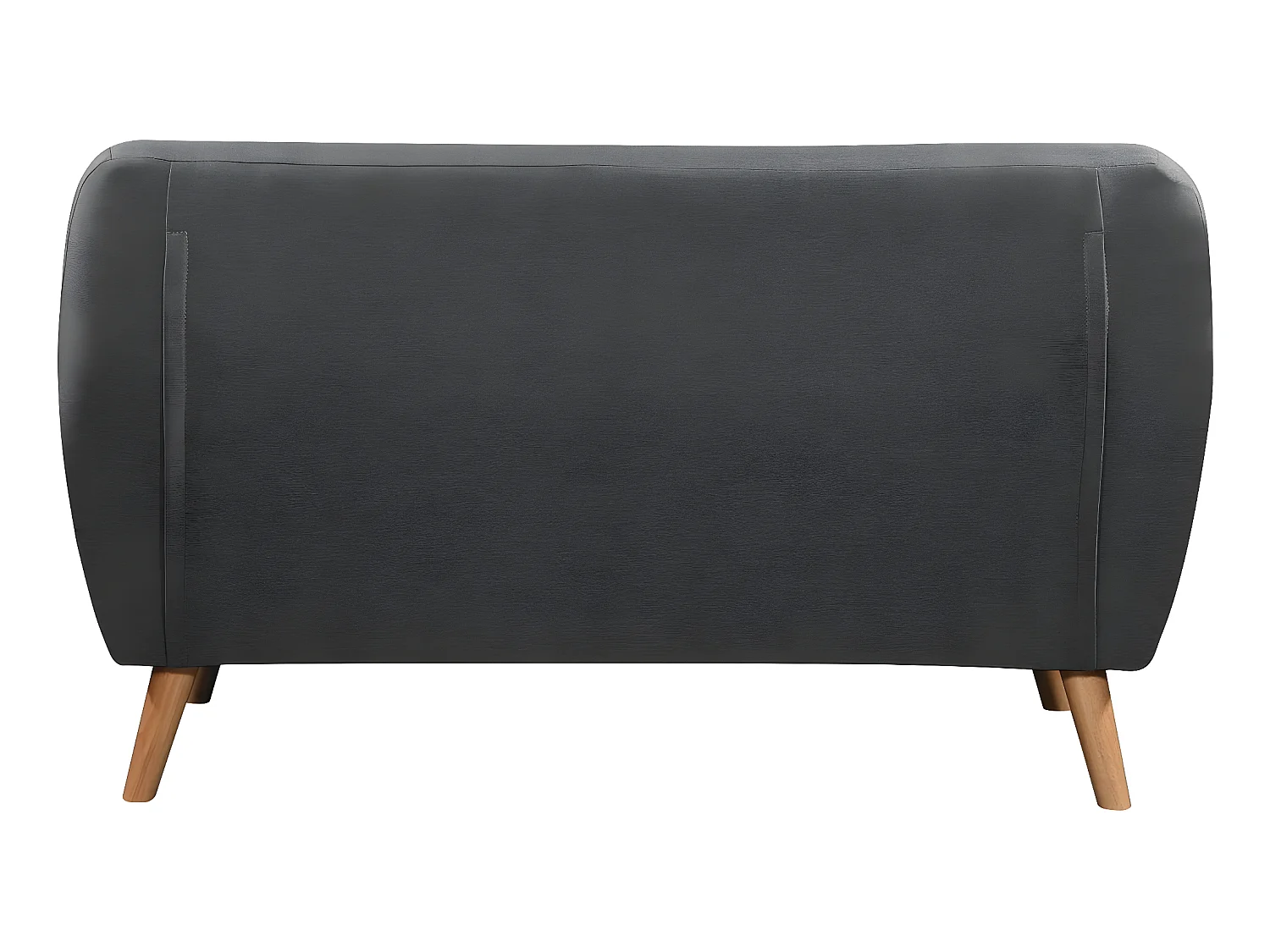 Canapé fixe tissu "Cody" - 145 x 77 x 84 cm - 2 places - Gris