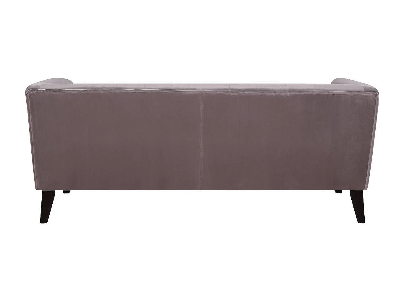 Bank bankstel velours fluweel meubel "Vanessa" - 3 zits - Grijs lichtgrijs