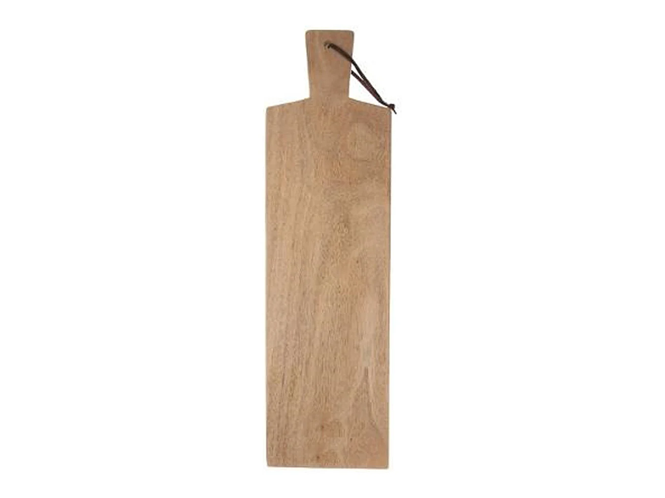 Planche à découper rectangle en bois avec poignée - L. 58 cm ; l. 16 cm ; h. 2.50 cm