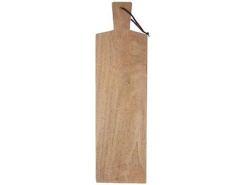 Planche à découper rectangle en bois avec poignée - L. 58 cm ; l. 16 cm ; h. 2.50 cm