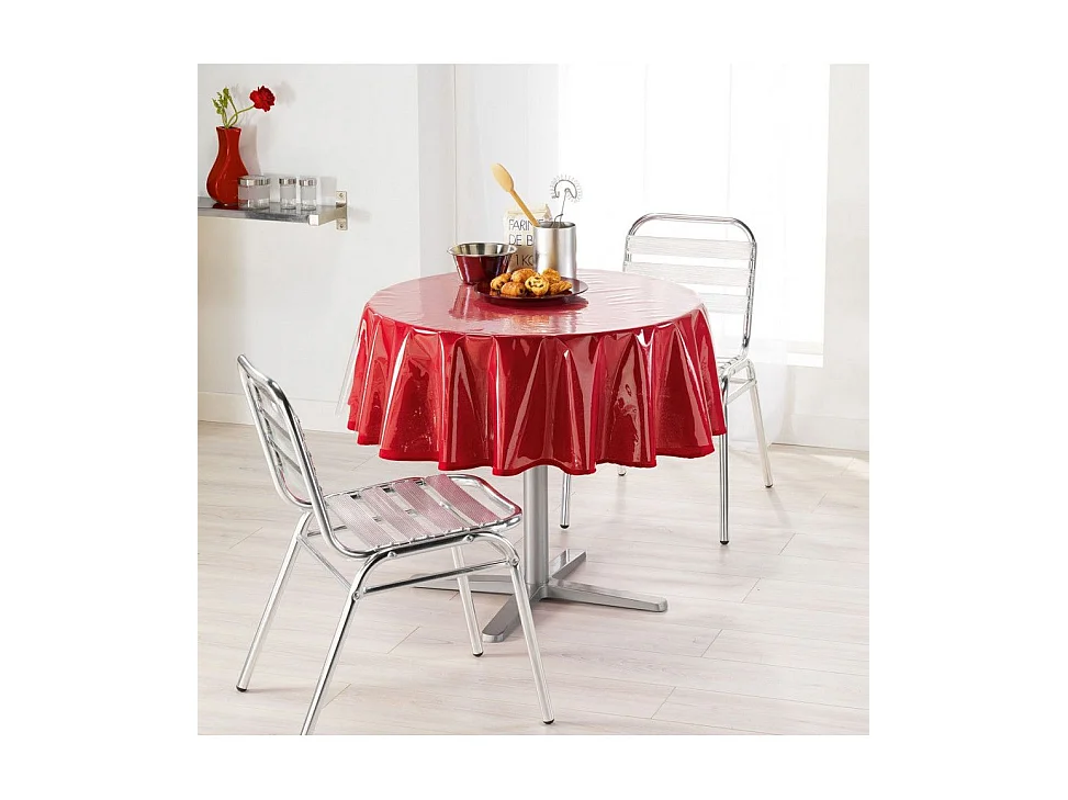 Toile Cirée de Protection "Cristal" 180cm Transparent