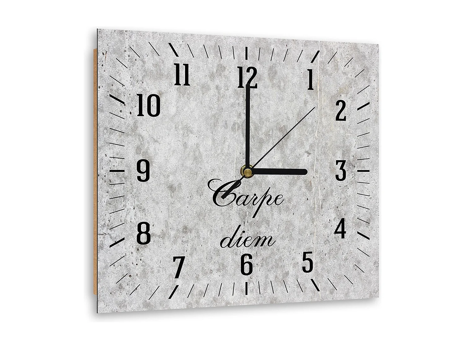 Orologio da parete, Carpe diem su una pietra leggera - 40x40