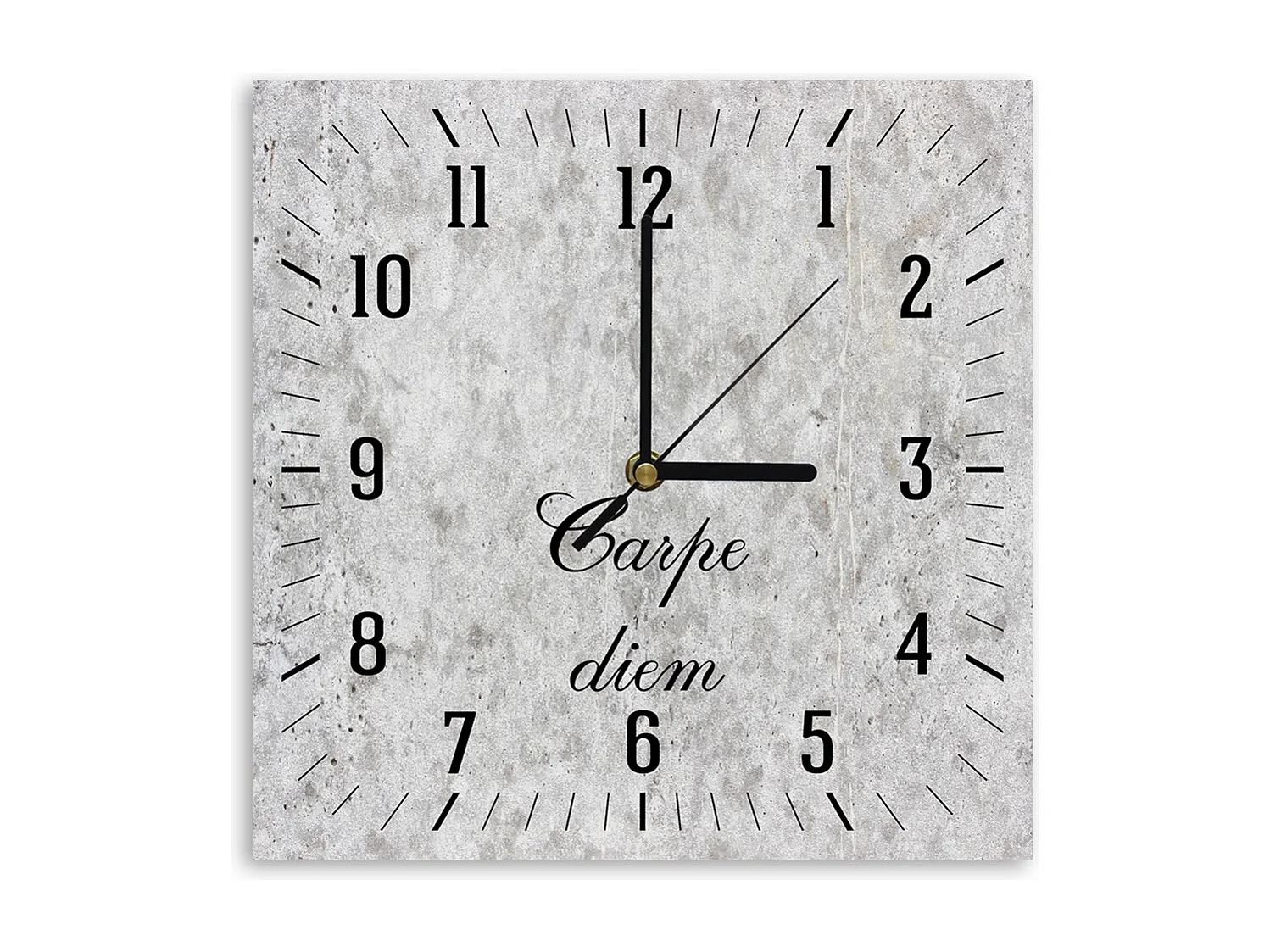 Orologio da parete, Carpe diem su una pietra leggera - 40x40