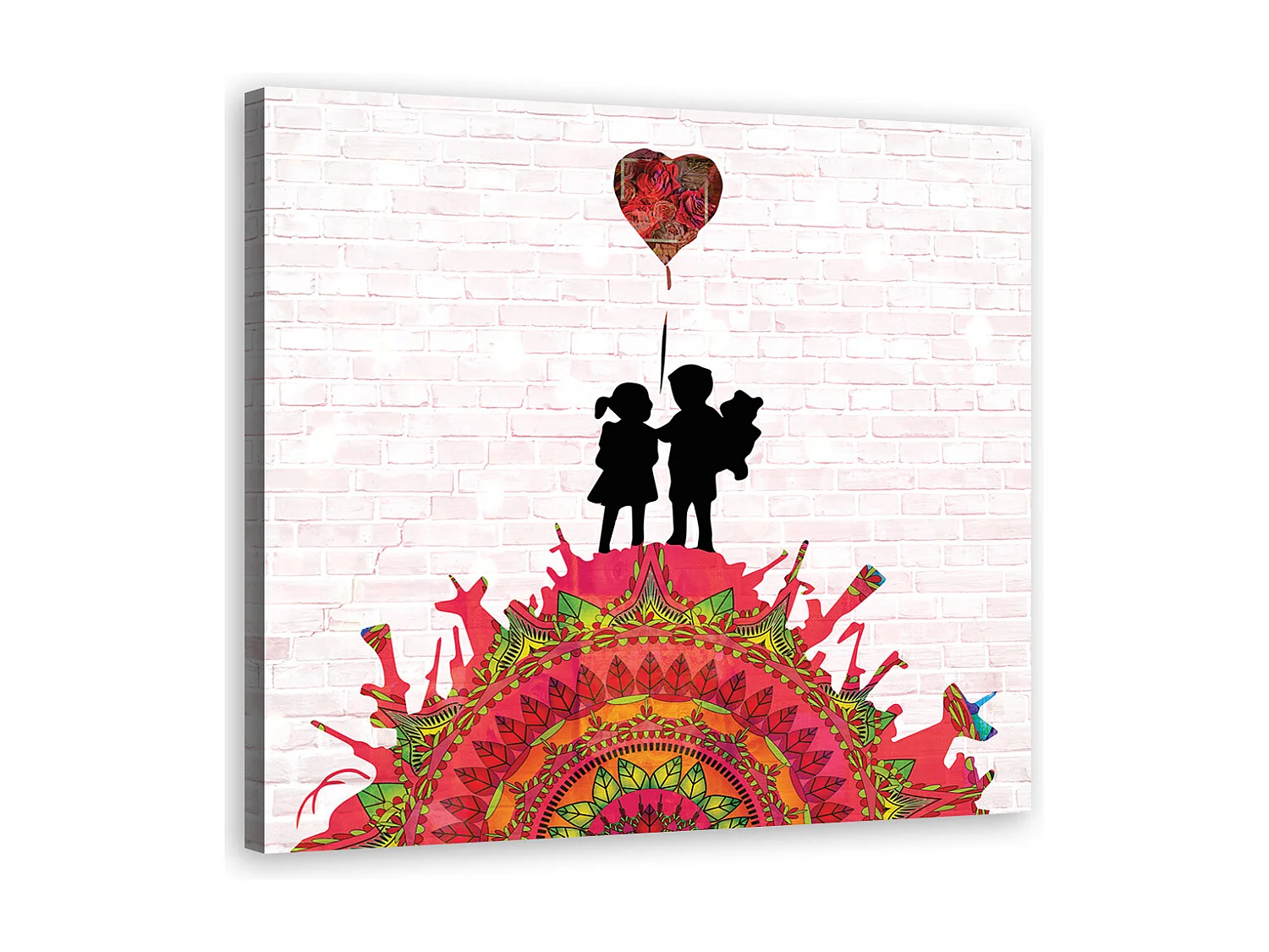 Quadro su tela, Banksy Queen d'Inghilterra - 60x60