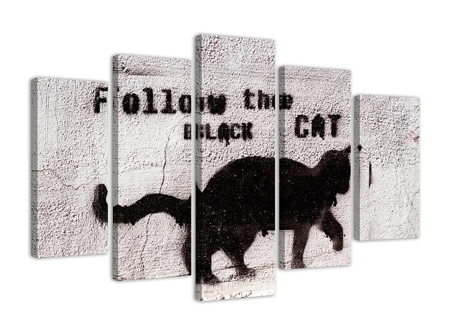 Cartello Decorativo In Metallo Eeypy Per Bagno Con Gatto Nero E Scritte Divertenti - 20x30 Cm