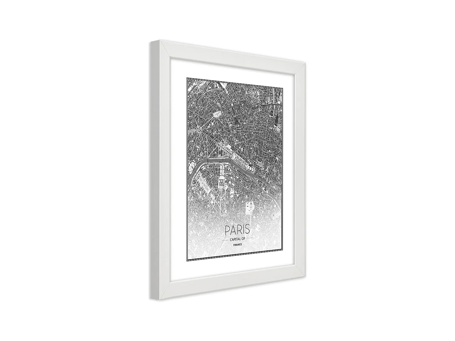 Quadro con cornice, Piano regolatore di Parigi - 30x45