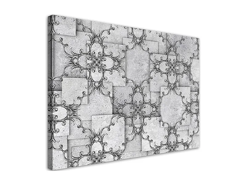 Quadro su tela, Pattern orientale su uno sfondo Shaar - 60x40