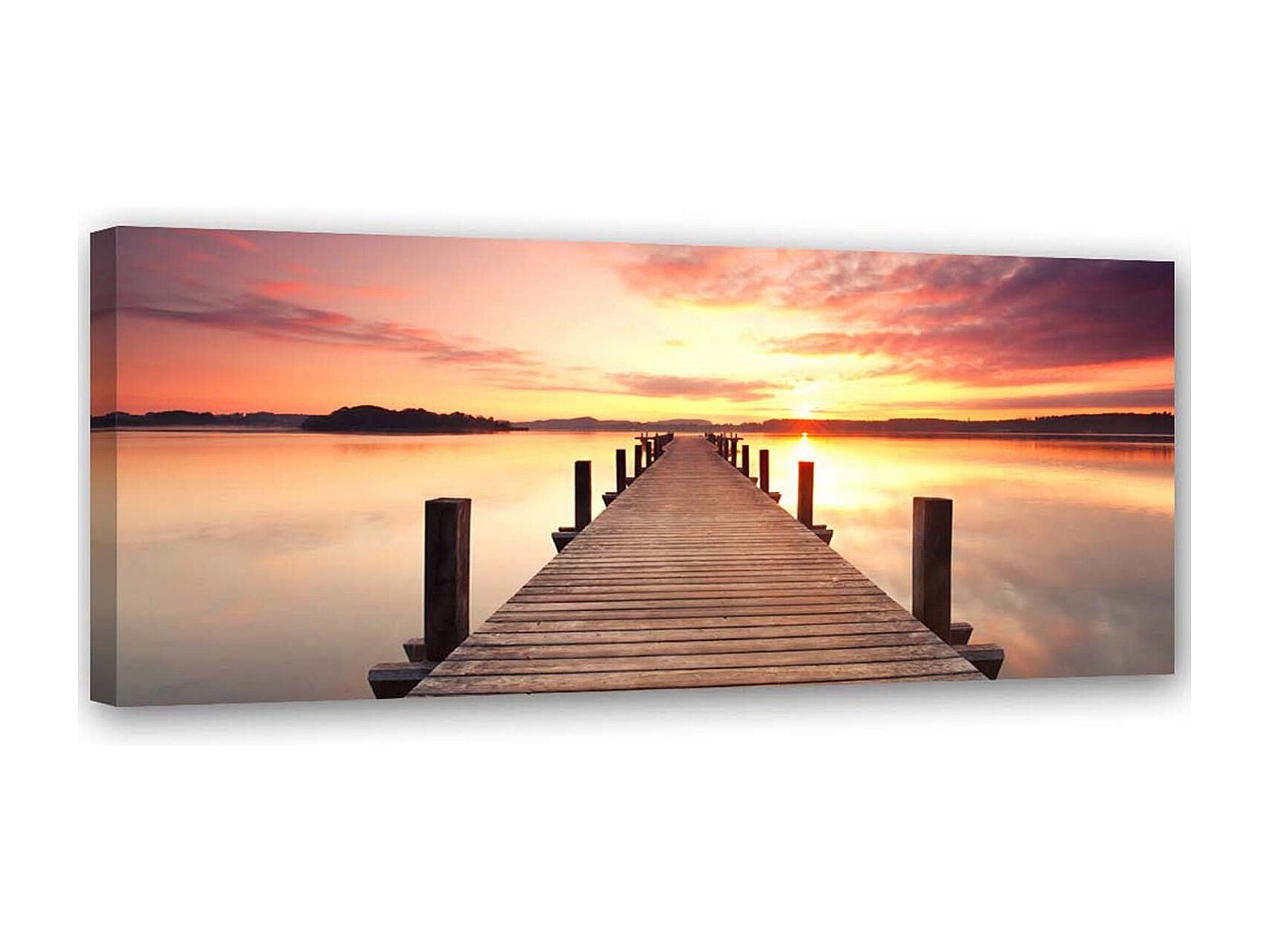 islandburner Quadro oderno Alberi Lago Paesaggio di ontagna Stapa su