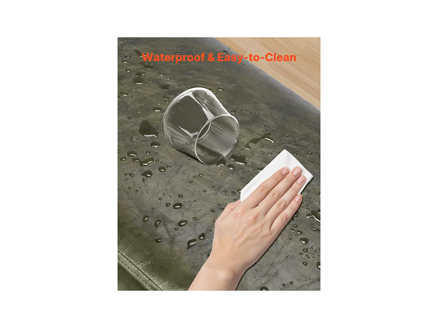 Banco de Cabecera Succebuy Banco de Piel Sintética de 110 x 40 x 43 cm, a Pie de Cama con Patas de Metal, Moderno Banco para Dormitorio, Entrada, Salón (Verde)