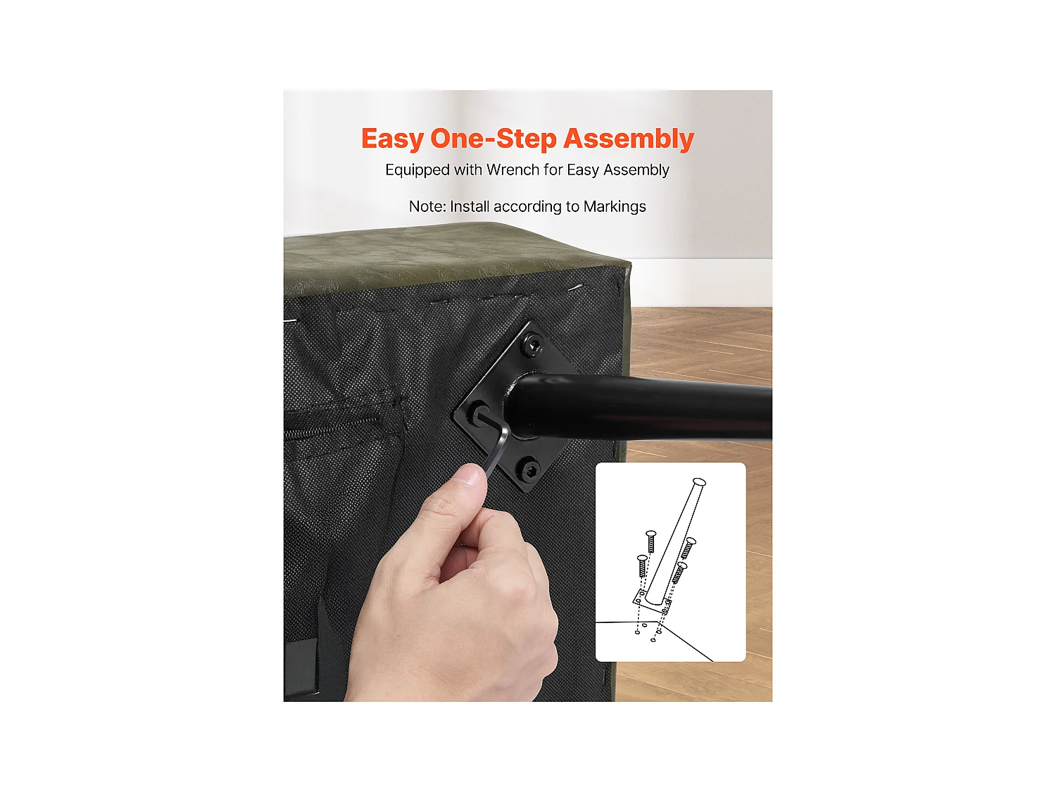 Banco de Cabecera Succebuy Banco de Piel Sintética de 110 x 40 x 43 cm, a Pie de Cama con Patas de Metal, Moderno Banco para Dormitorio, Entrada, Salón (Verde)