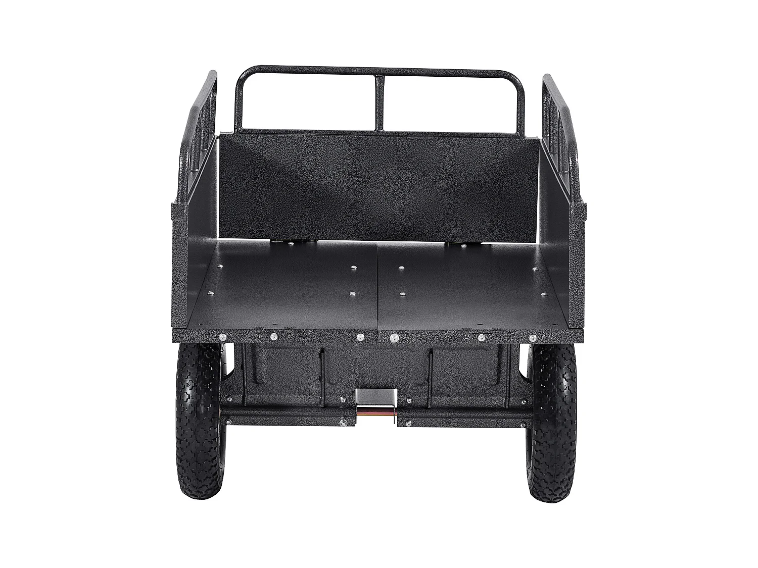 Remorque à Benne Basculante SucceBuy, 283 L, Remorque en Acier pour Tracteur Tondeuse à Gazon et Jardin, Capacité de Charge de 226,8 kg