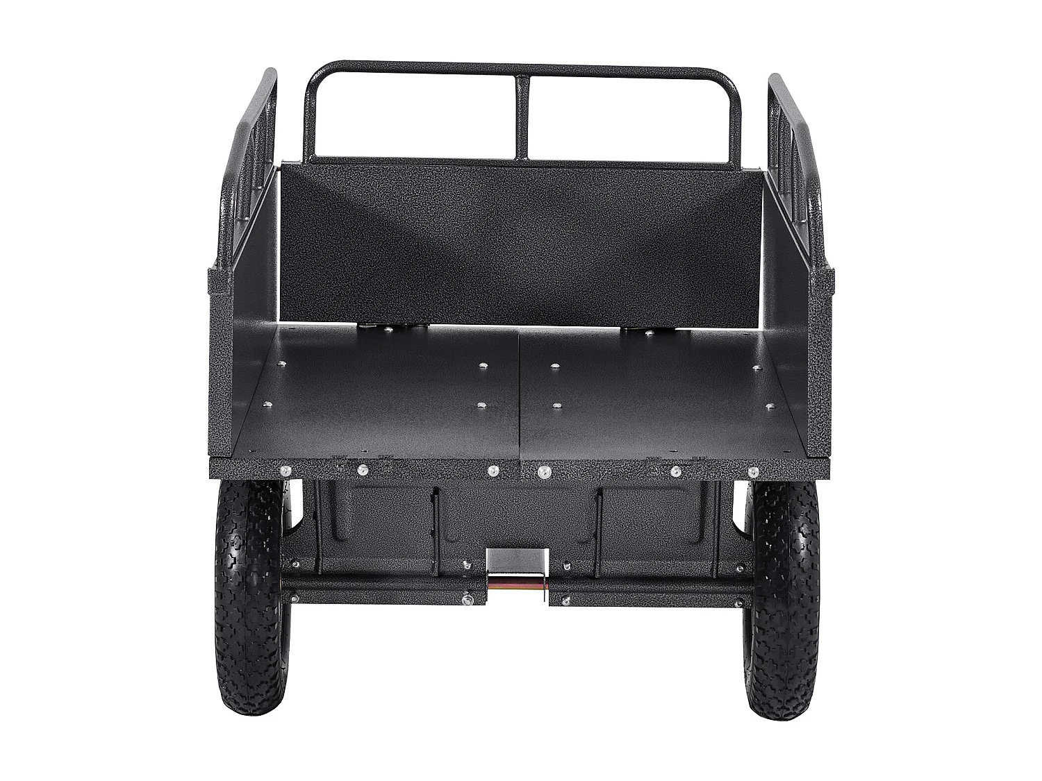 Remorque à Benne Basculante SucceBuy, 283 L, Remorque en Acier pour Tracteur Tondeuse à Gazon et Jardin, Capacité de Charge de 226,8 kg