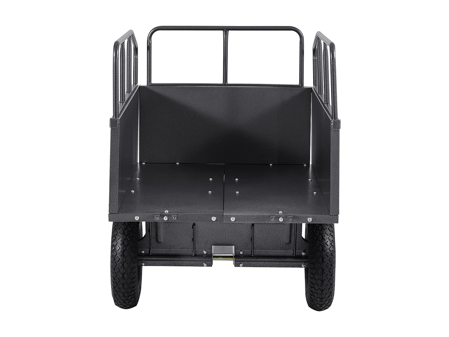 Remorque à Benne Basculante SucceBuy 481 L, Idéale pour Tracteurs Tondeuses et Équipements de Jardin, Capacité de Charge de 272 kg, Structure en Acier Robuste
