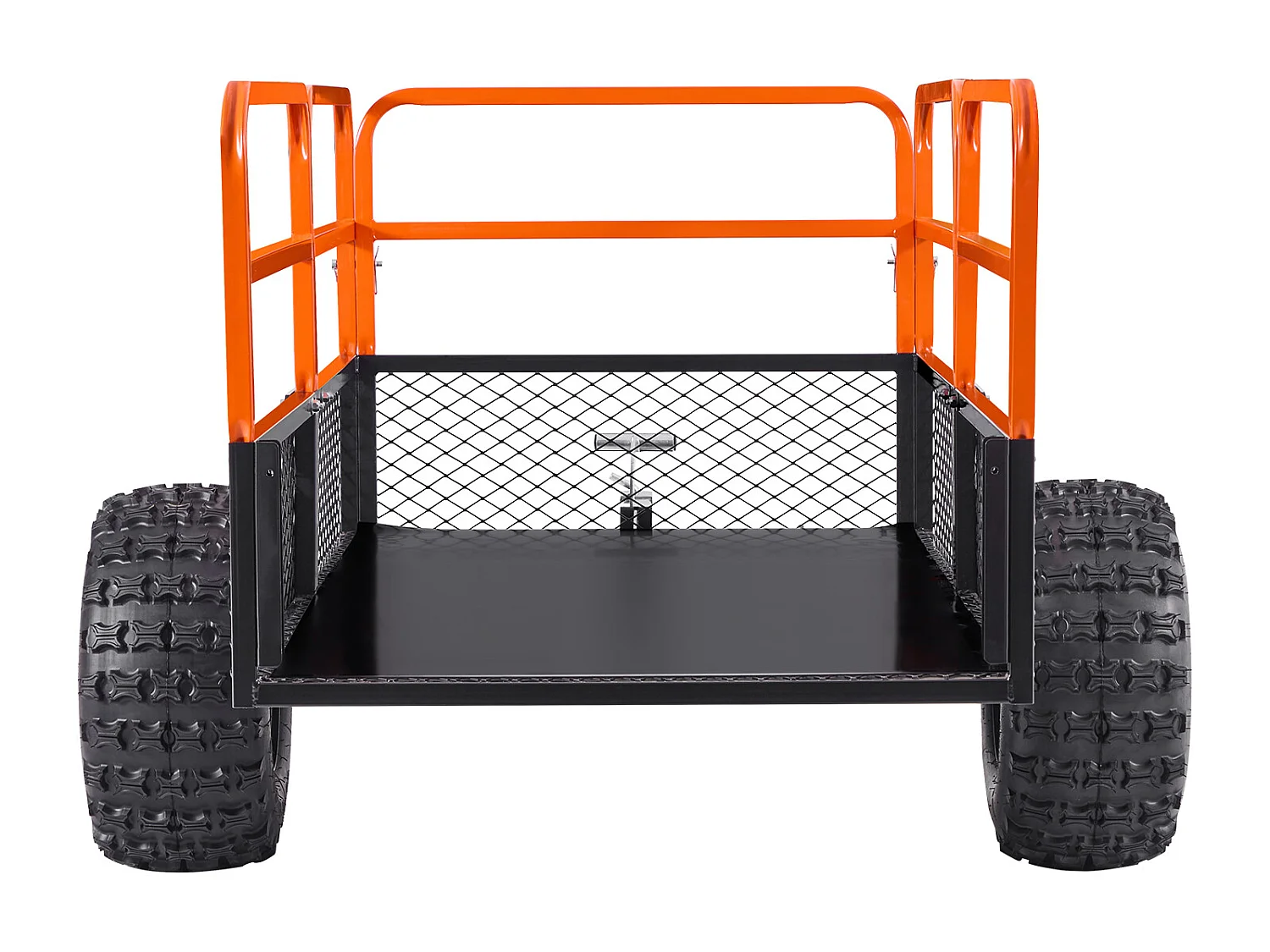 Remorque à Benne Basculante SucceBuy, 793 L, Remorque en Acier pour Tracteur Tondeuse et Jardin, Capacité de Charge 800,6 kg, Équipée de Pneus de 45,72 cm