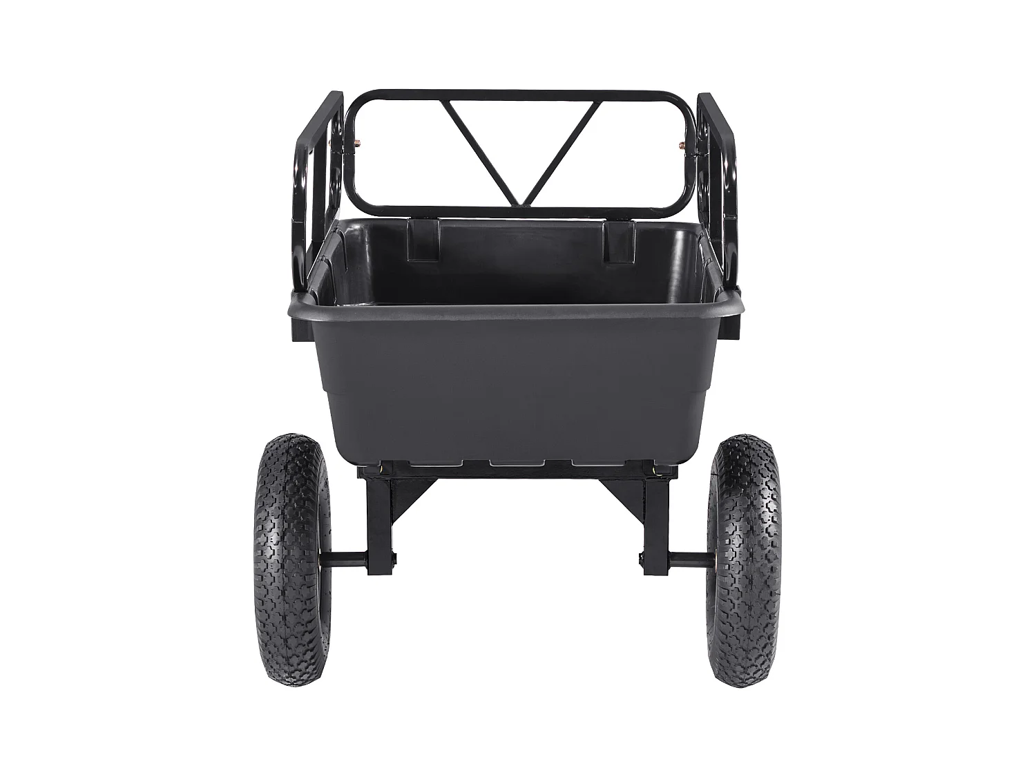 Kippanhänger SucceBuy, 283 L, Ideal für Rasentraktoren und Gärten, Hergestellt aus Robustem Polyethylen, Tragfähigkeit 226,8 kg