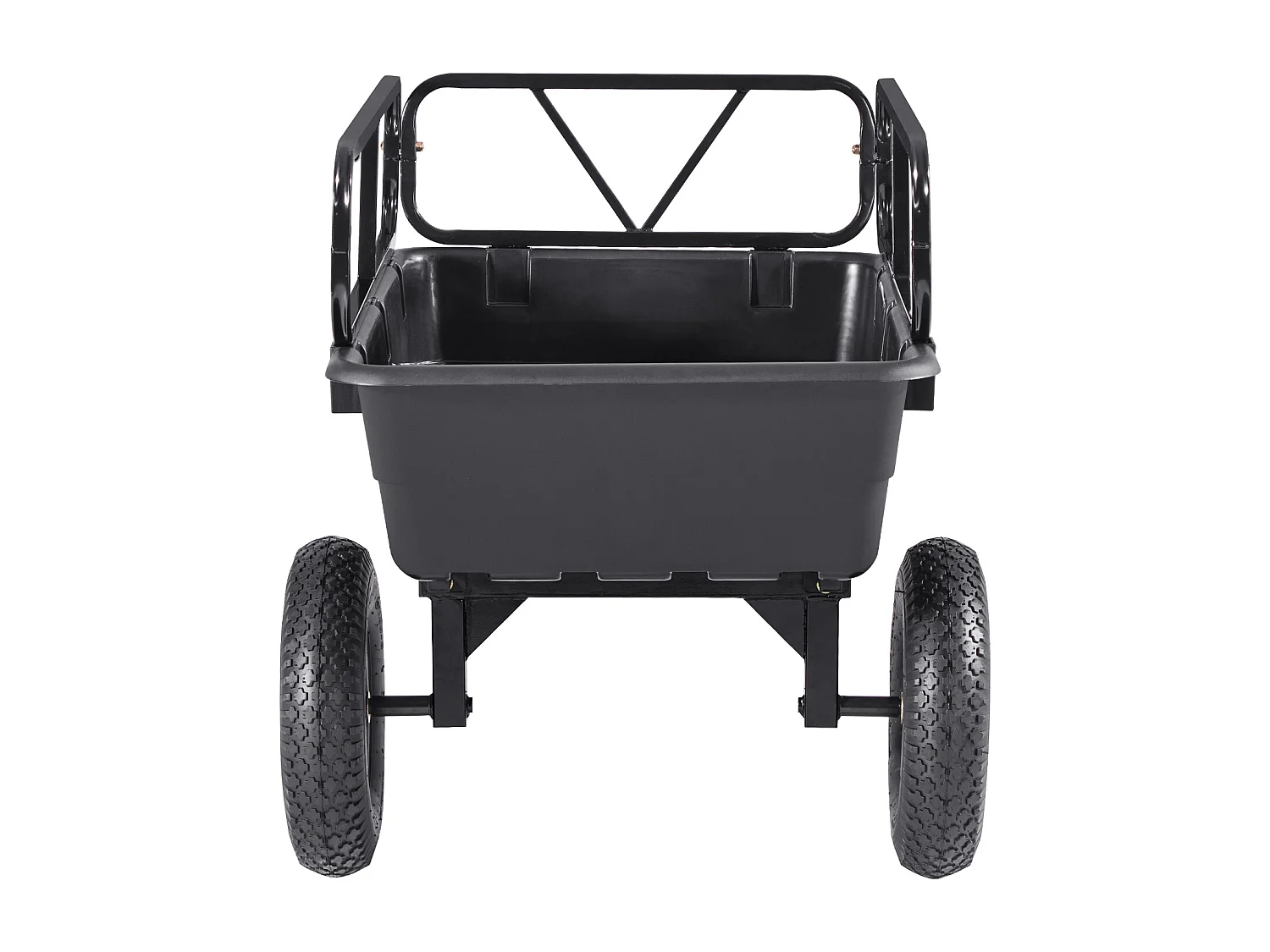 Kippanhänger SucceBuy, 283 L, Ideal für Rasentraktoren und Gärten, Hergestellt aus Robustem Polyethylen, Tragfähigkeit 226,8 kg