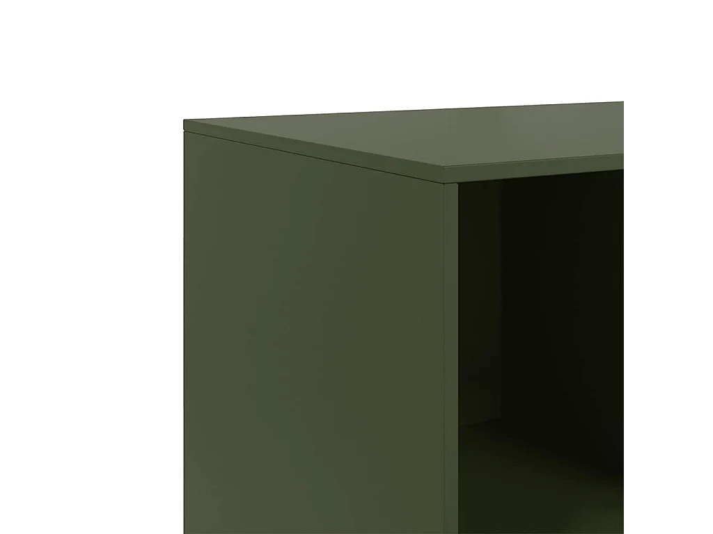 Buffet vert olive 99x39x73 cm acier