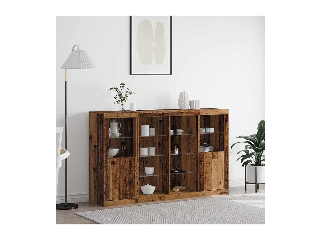 Buffet Bois ancien 163 x 37 x 100 cm Bois d'ingénierie