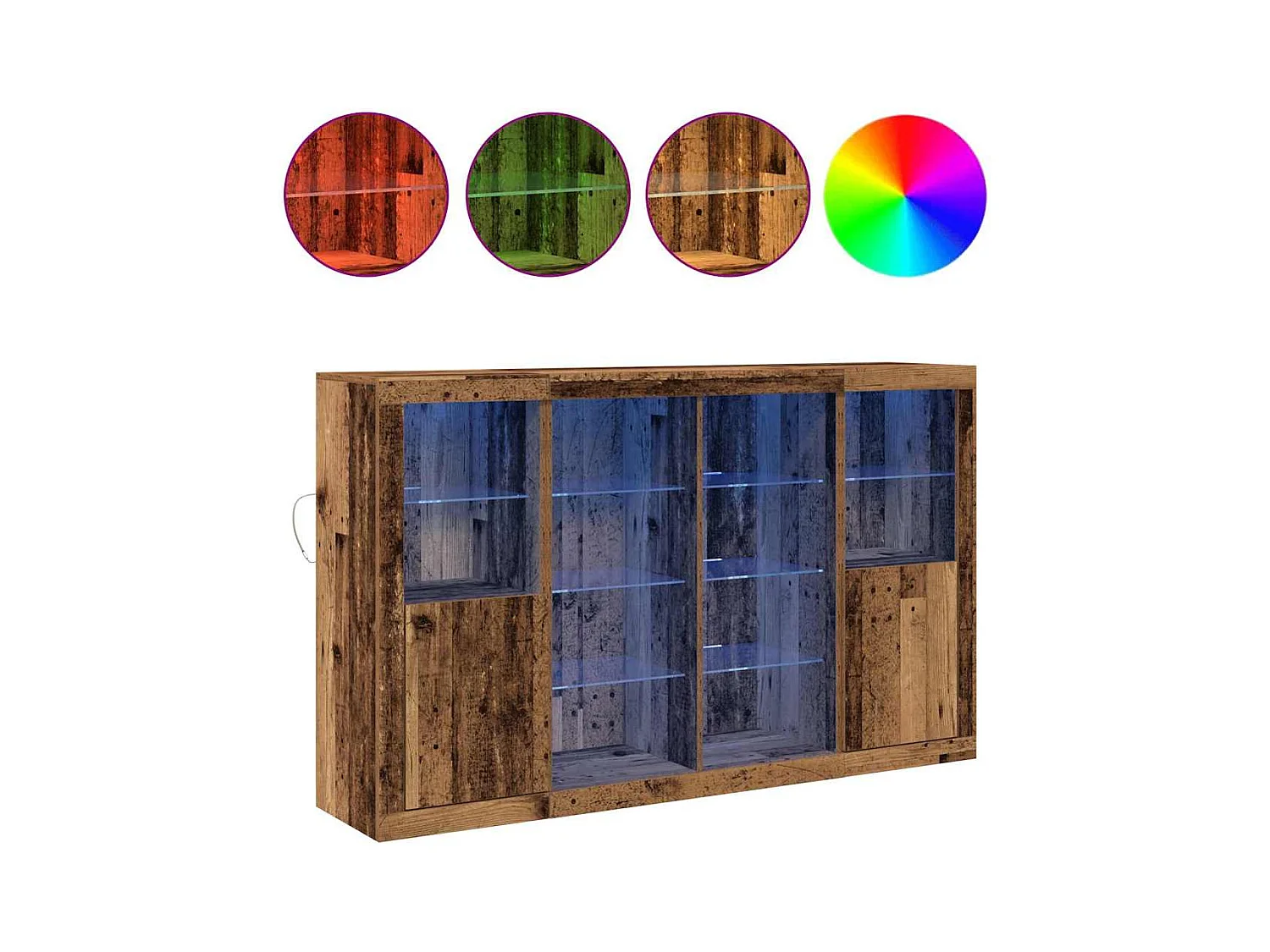 Buffet Bois ancien 163 x 37 x 100 cm Bois d'ingénierie