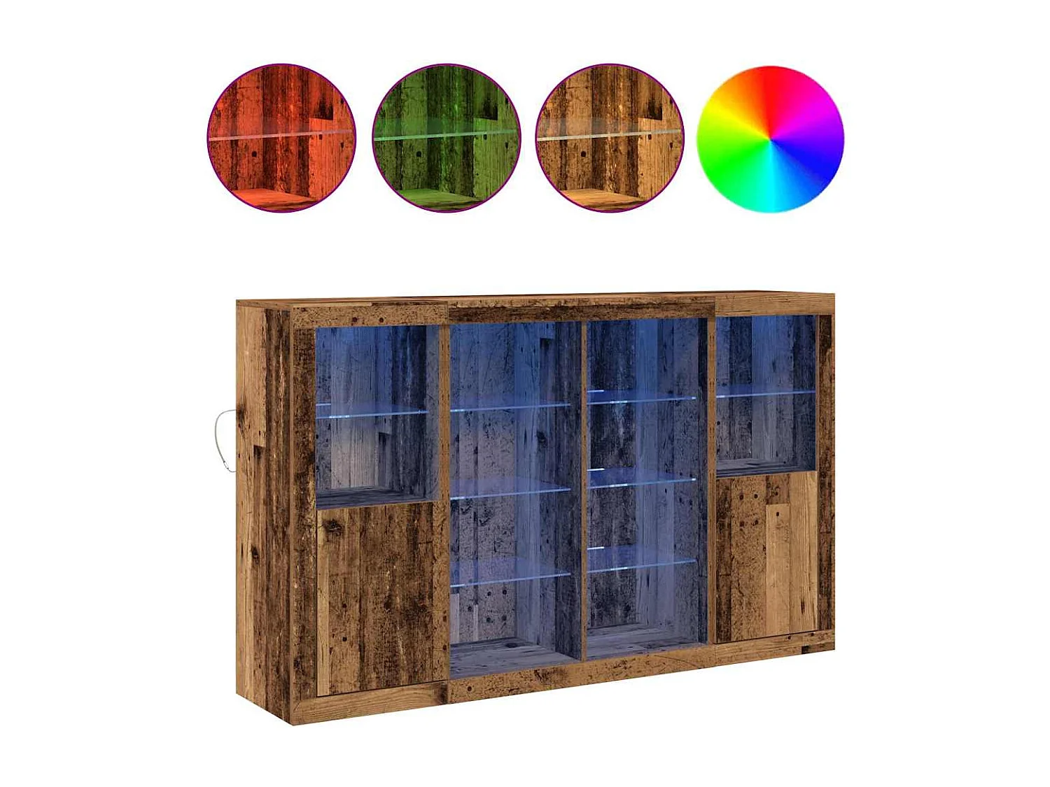 Buffet Bois ancien 163 x 37 x 100 cm Bois d'ingénierie