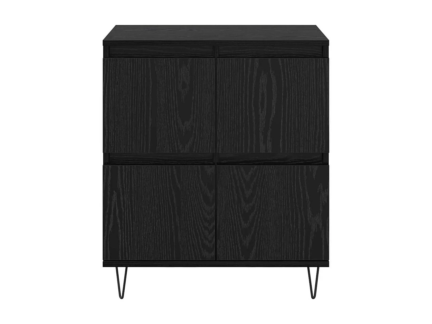 Buffet Noir 60 x 35 x 70 cm Bois d'ingénierie