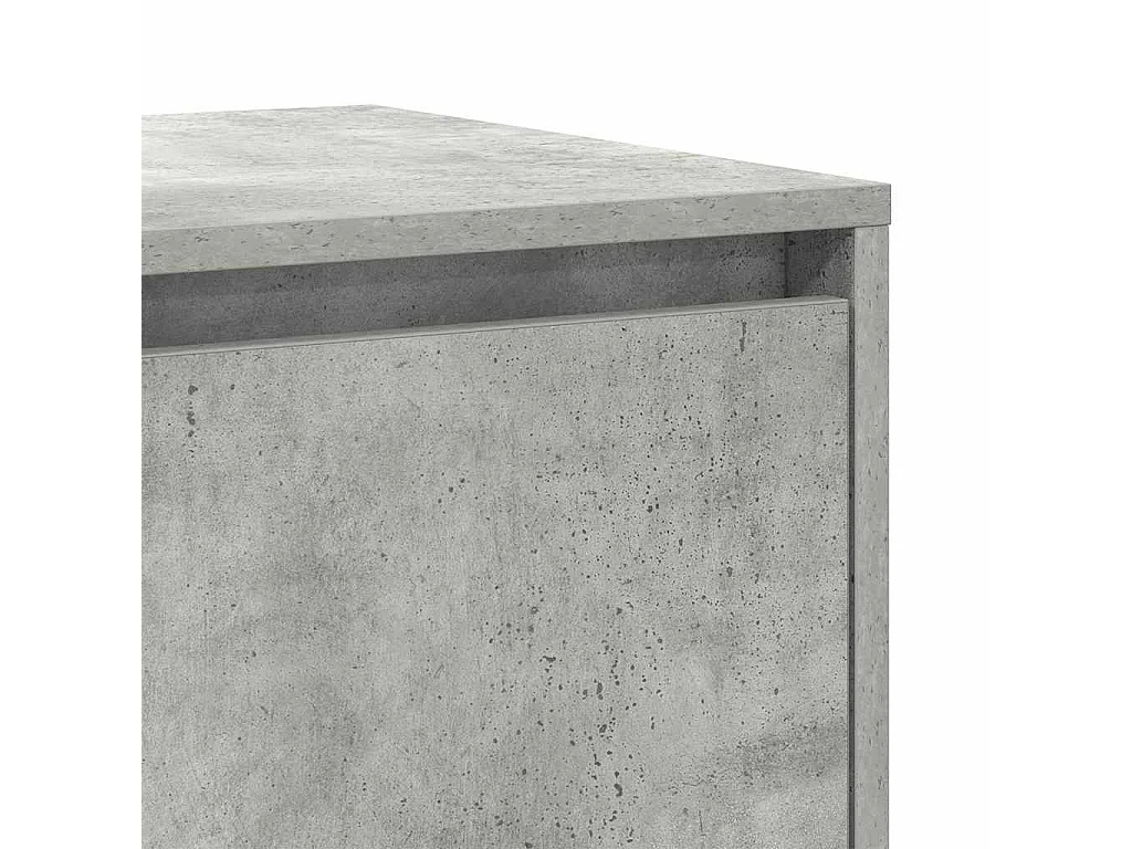 Buffet Cinzento cimento 135 x 41 x 69 cm Madeira processada
