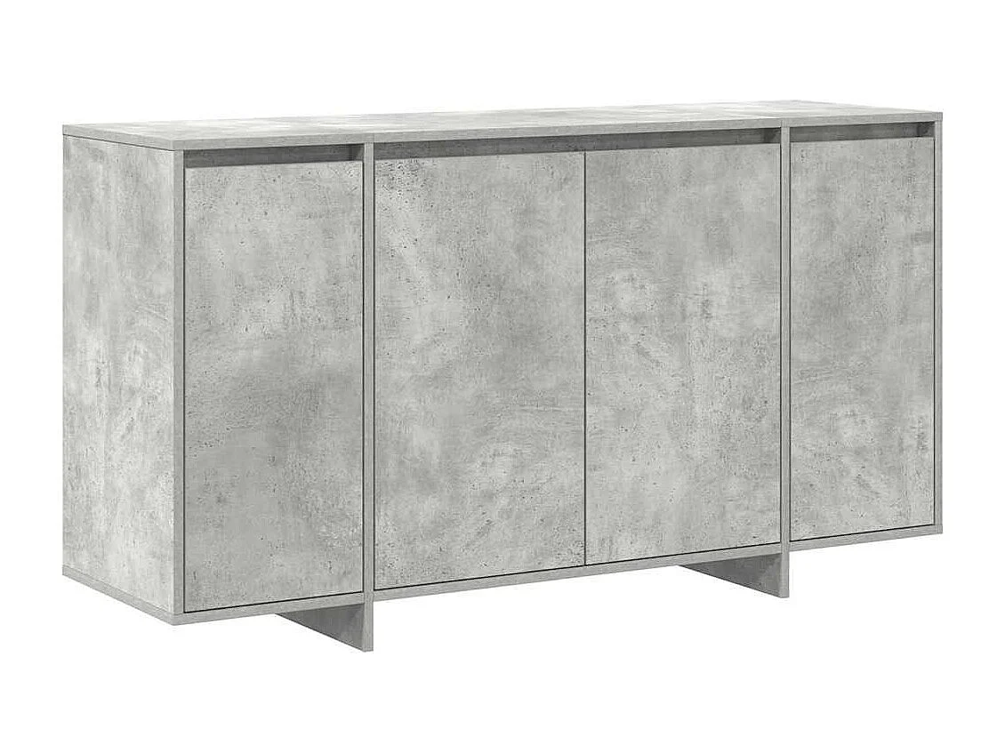 Buffet Gris béton 135 x 41 x 69 cm Bois d'ingénierie