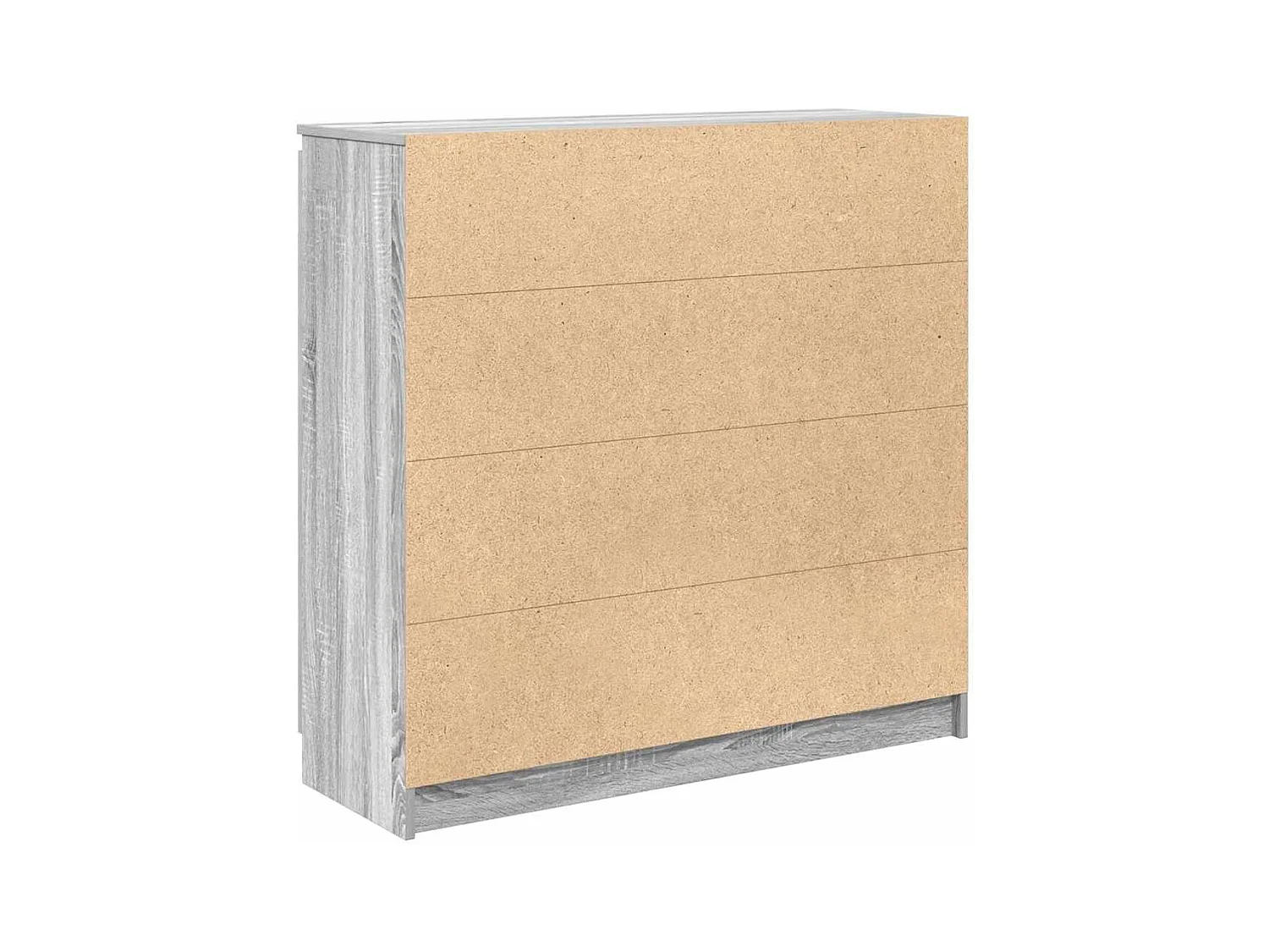 Buffet et tiroirs sonoma gris 100,5x35x98,5cm bois d'ingénierie