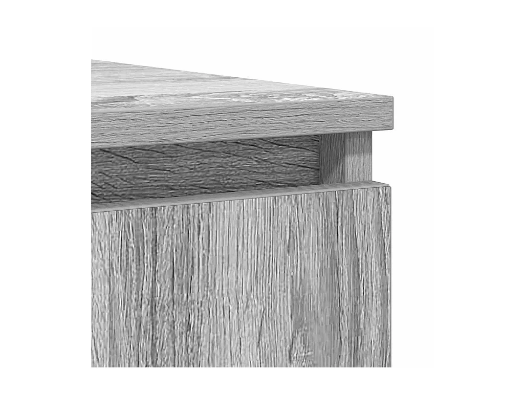 Buffet et tiroirs sonoma gris 100,5x35x98,5cm bois d'ingénierie