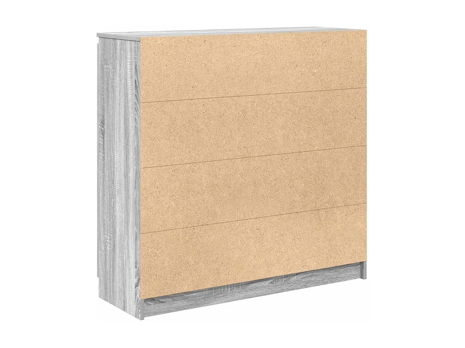 Buffet et tiroirs sonoma gris 100,5x35x98,5cm bois d'ingénierie