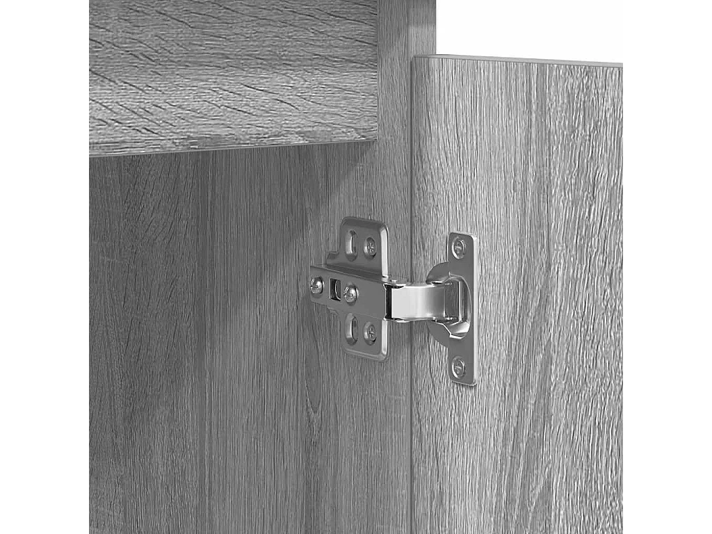 Buffet et tiroirs sonoma gris 100,5x35x98,5cm bois d'ingénierie