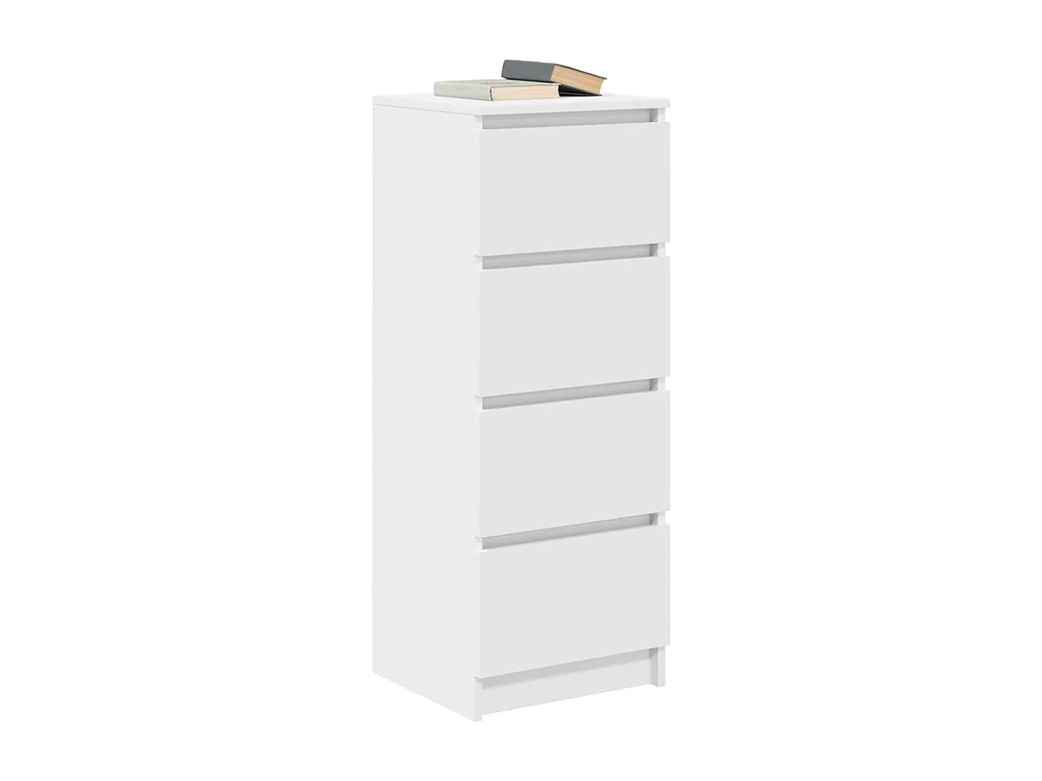 Buffet blanc 37,5x35x99 cm bois d'ingénierie