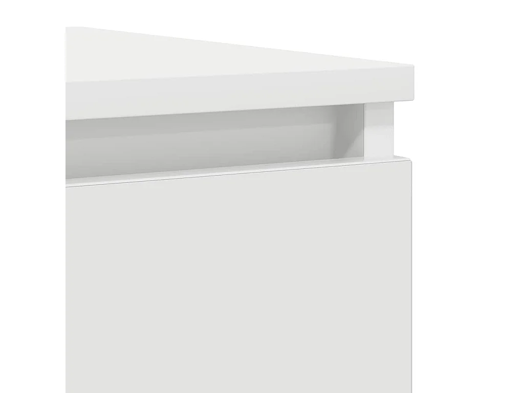 Buffet blanc 37,5x35x99 cm bois d'ingénierie