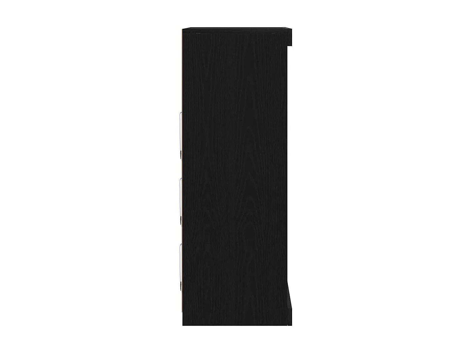 Buffet Chêne noir 60,5 x 37 x 100 cm Bois d'ingénierie