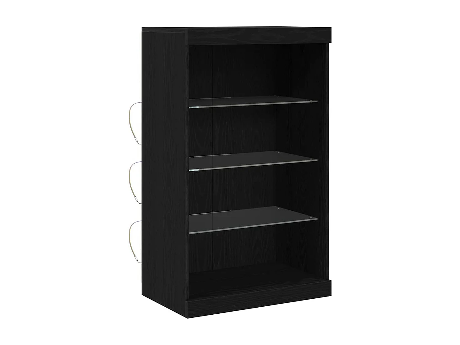 Buffet Chêne noir 60,5 x 37 x 100 cm Bois d'ingénierie