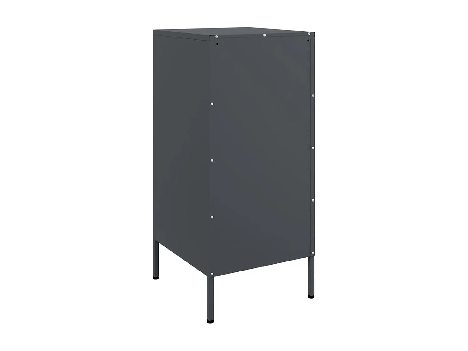 Buffets 2 pièces anthracite 36x39x79 cm acier