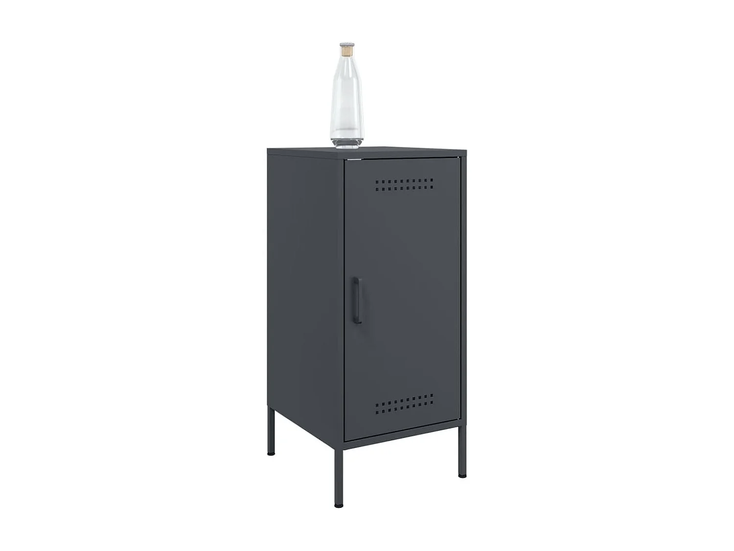 Buffets 2 pièces anthracite 36x39x79 cm acier