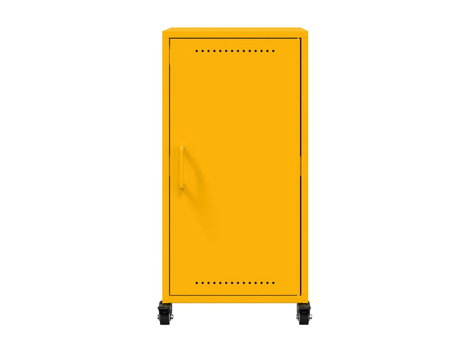 Buffet jaune moutarde 36x39x72 cm acier