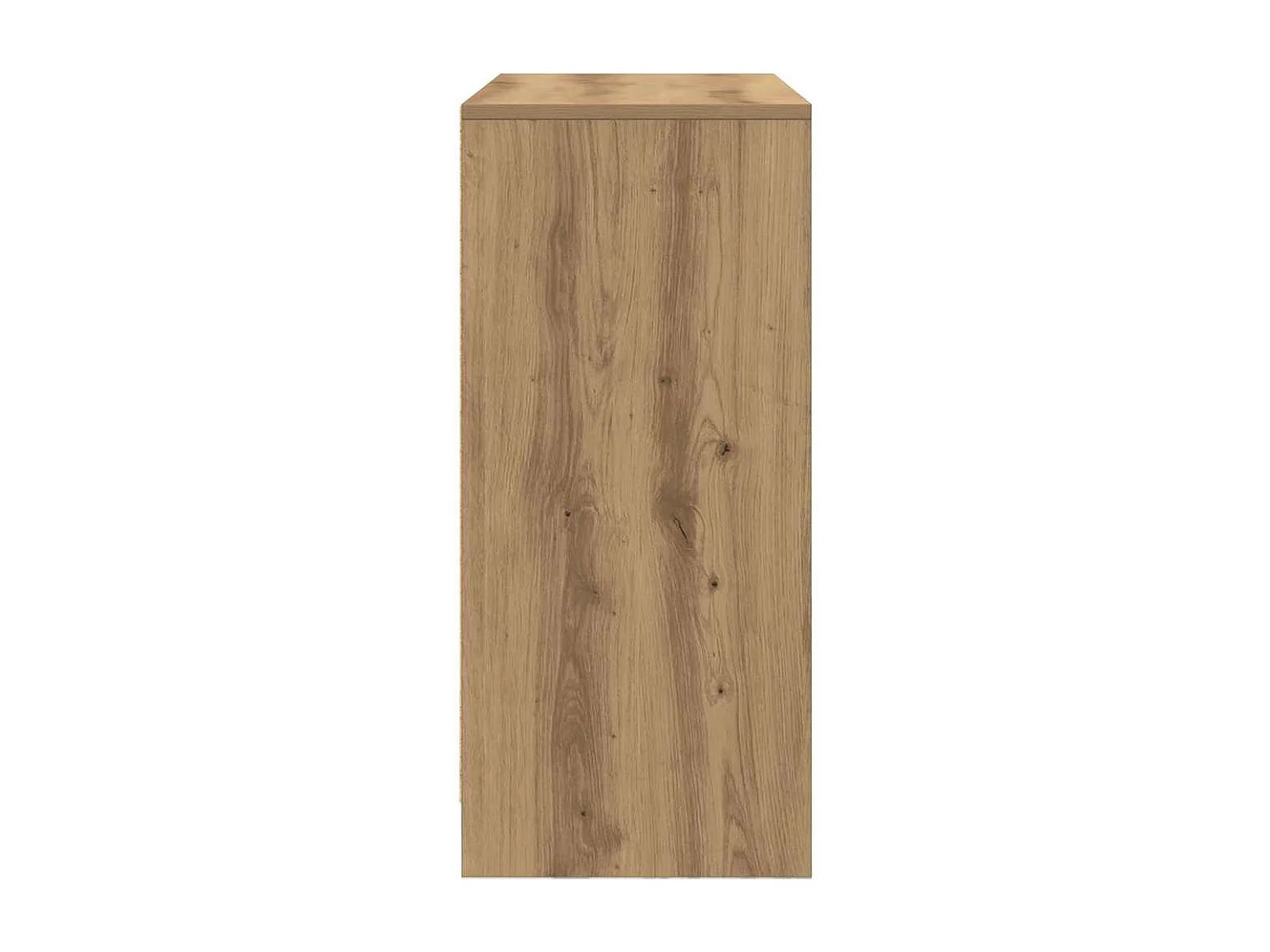 Buffet avec tiroir chêne artisanal 80x34x76cm bois d'ingénierie