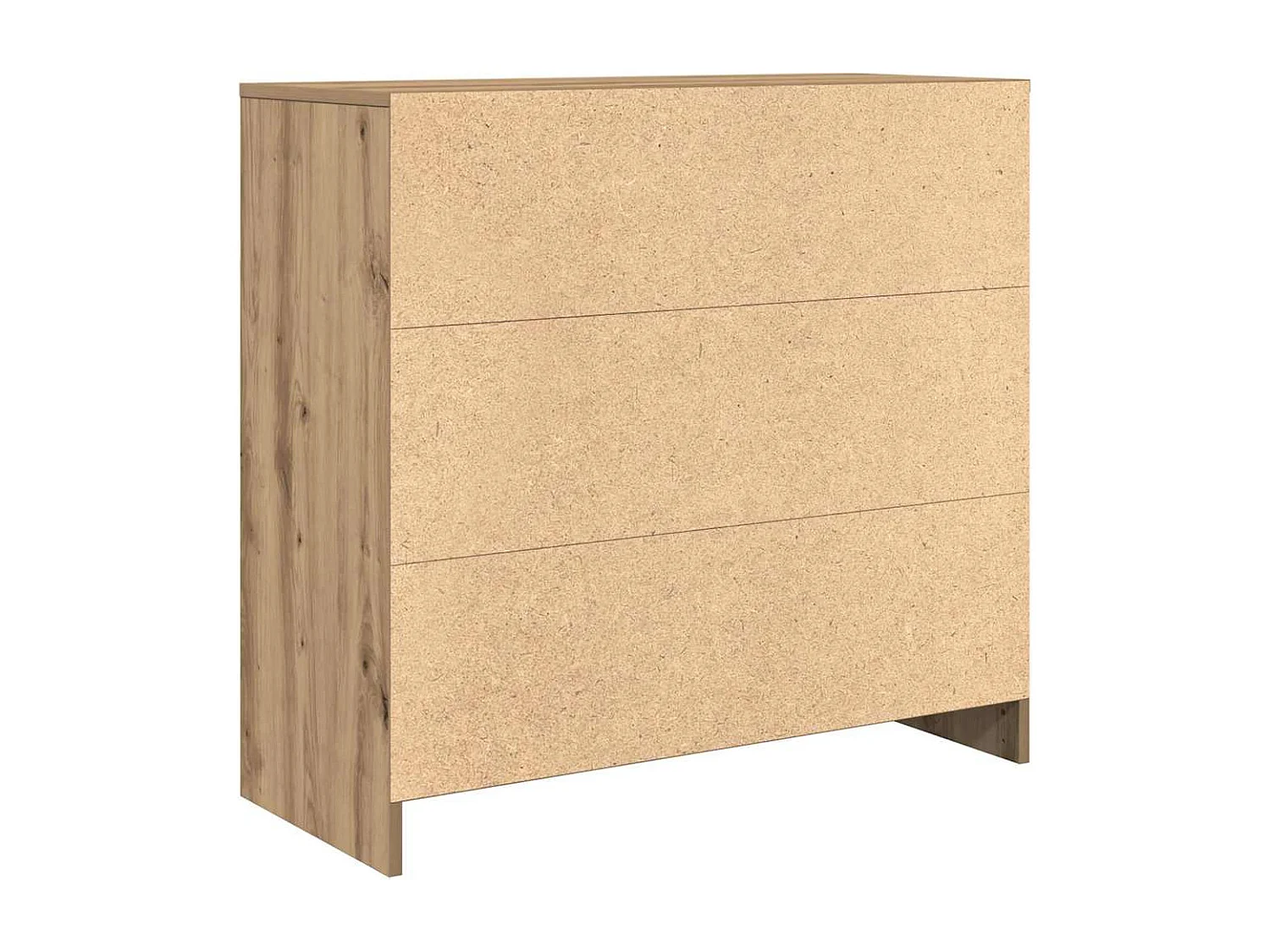 Buffet avec tiroir chêne artisanal 80x34x76cm bois d'ingénierie