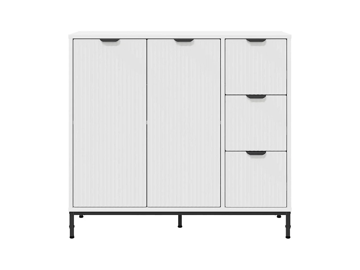 Buffet avec tiroir Blanc 89,5 x 33 x 82 cm Bois d'ingénierie