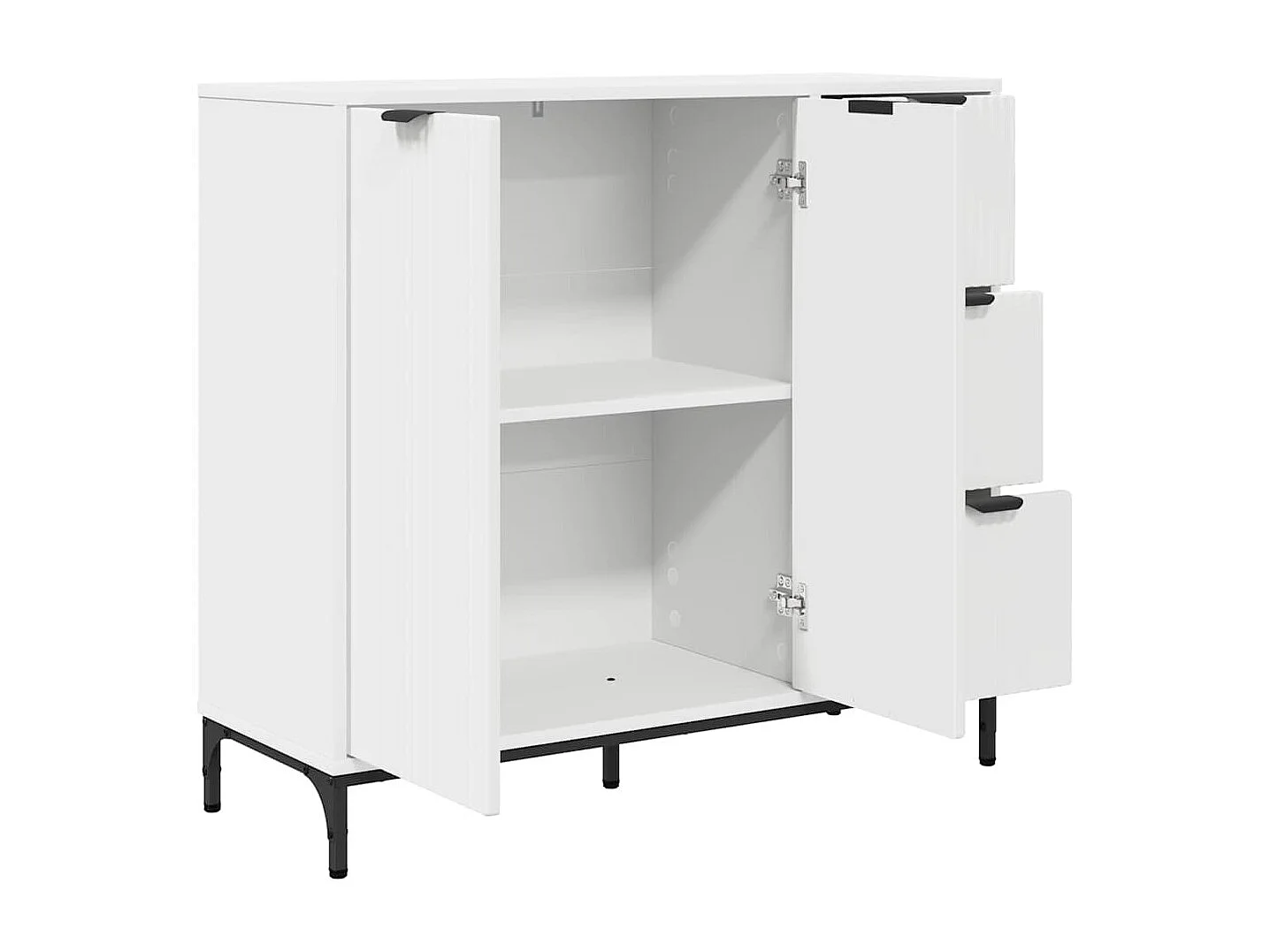 Buffet com gaveta Branco 89,5 x 33 x 82 cm Madeira processada