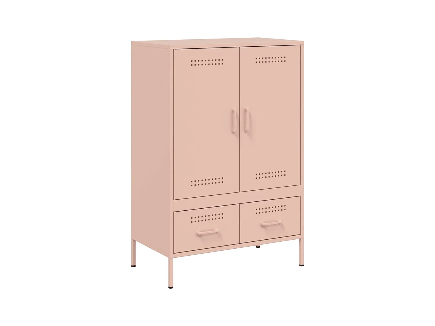 Buffet haut rose 68x39x101,5 cm acier