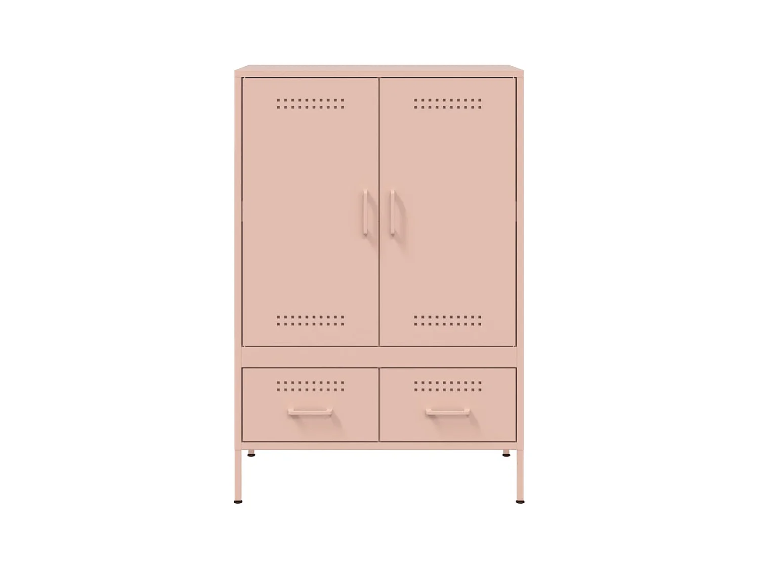 Buffet haut rose 68x39x101,5 cm acier
